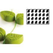 Форма силиконовая PAVOFLEX для пирож. 3D "Foglia" 86*56мм h38мм, 105мл, 24 ячеек PX055