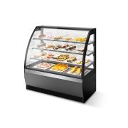 ВИТРИНА КОНДИТЕРСКАЯ CHILZ VETE LUX 130 СЕРЫЙ МАТОВЫЙ/ШЛИФОВАННАЯ НЕРЖАВЕЙКА