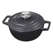 Кастрюля чугунная D18  AROMA CAST GREY, 146731