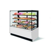 ВИТРИНА КОНДИТЕРСКАЯ VETE II KUB 130 БЕЛЫЙ ГЛЯНЕЦ/МЕТАЛЛИК/КРАШЕННАЯ (ВК275 (280-158))