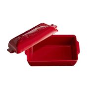Форма для выпечки хлеба 24x15x12,5см, керамика, цвет гранат 345504