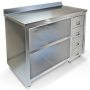 СТОЛ-ТУМБА СПС-227/1500Н Л Б/ДВЕРЕЙ, ЯЩИКИ