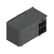СТОЛ ДЛЯ САЛАТОВ HICOLD SL2-12GN (1/6) С КРЫШК.