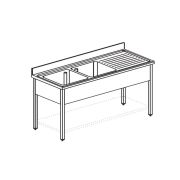 ВАННА МОЕЧНАЯ APACH CHEF LINE L2S146-44RW