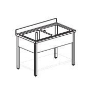 ВАННА МОЕЧНАЯ APACH CHEF LINE L2S147-55SH