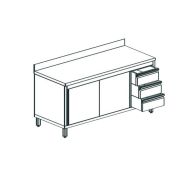 СТОЛ ПРОИЗВОДСТВЕННЫЙ ЗАКРЫТЫЙ APACH CHEF LINE LWC619SH2SDUDR