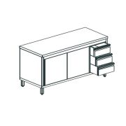 СТОЛ ПРОИЗВОДСТВЕННЫЙ ЗАКРЫТЫЙ APACH CHEF LINE LWC622SH2SDDR