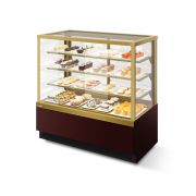 ВИТРИНА КОНДИТЕРСКАЯ VETE KUB LUX 90 ШОКОЛАД/ЗОЛОТОЙ ГЛЯНЕЦ