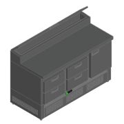 СТОЛ ДЛЯ ПИЦЦЫ HICOLD PZE2-221/GN (1/6H)