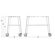 СТEНД Д/КУТТЕРА KATANA 12 И KATANA 12VV С КОЛЕСАМИ