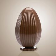 Форма д/шок. 3D "Яйцо фигурное с подставкой" d120мм h185мм, 2 ячейки, 300гр, пластик 20U3D03