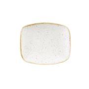 Блюдо прямоугольное CHEFS 15,4х12,6см, без борта, Stonecast, цвет Barley White SWHSOBL11