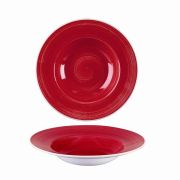 Тарелка для пасты 24см 0,28л, с широким бортом, Stonecast, цвет Berry Red SBRSVWBM1