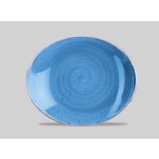 Блюдо овальное 19,2см, без борта, Stonecast, цвет Cornflower Blue SCFSOP71
