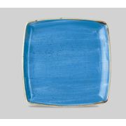 Тарелка мелкая квадратная 26,8см, без борта, Stonecast, цвет Cornflower Blue SCFSDS101