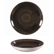 Тарелка глубокая 24,8см 1,13л, без борта, Stonecast Patina, цвет Iron Black PAIBEVB91