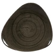 Тарелка мелкая треугольная 31,1см, без борта, Stonecast Patina, цвет Iron Black PAIBTR121
