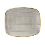 Блюдо прямоугольное CHEFS 15,4х12,6см, без борта, Stonecast, цвет Peppercorn Grey SPGSOBL11