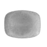 Блюдо прямоугольное CHEFS 23,7х15,7см, без борта, цвет Raku Jasper Grey, Studio Prints RKGJOBL21