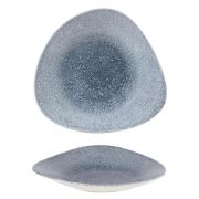 Салатник треугольный мелкий 23,8х15,8см, цвет Raku Topaz Blue, Studio Prints RKTBTB231