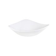 Салатник треугольный 0,37л d18,5см, без борта, Vellum, цвет White полуматовый WHVMTRB71