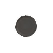 Блюдо сервировочное d17,5см h1,5см, край с бордюром, керамика, цвет NOIR SATINE, Sharing 963954
