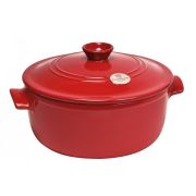 Кастрюля керамическая 5,3л d28,5см, серия Flame, цвет гранат 455334