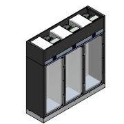 ШКАФ ВИННЫЙ ENOFRIGO WINE LIBRARY 20 WALL 3P H2200 VT ЧЕРНЫЙ + ПОЛКИ C+ПОЛКИ P