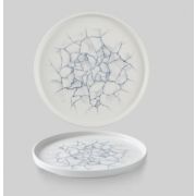 Тарелка мелкая 26см, h2см с прямым бортом, Chefs Plate, цвет Kintsugi Pearl Grey, KTPGWP261