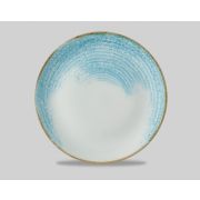 Тарелка мелкая 26см, без борта, цвет Aquamarine, Studio Prints Homespun Accents HAAMEV101